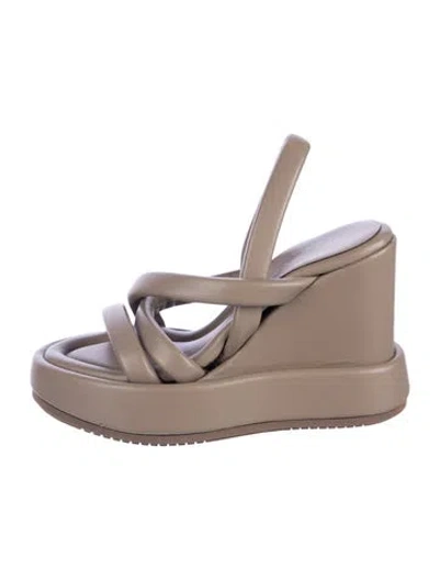Pre-owned Paloma Barceló Leather Sandals In Brown