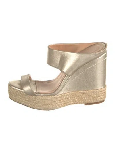 Pre-owned Paloma Barceló Leather Sandals In Gold