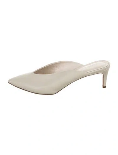 Pre-owned Paloma Barceló Leather Slides In Neutral