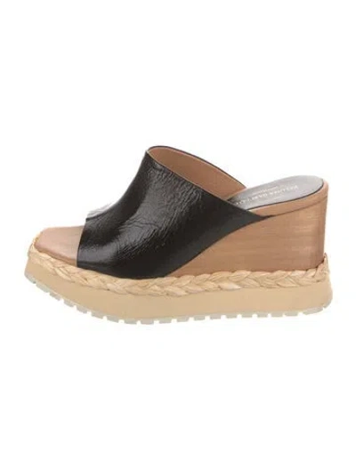 Pre-owned Paloma Barceló Leather Slides In Neutral
