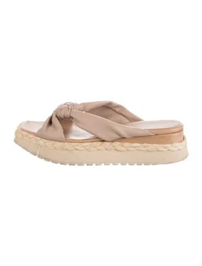 Pre-owned Paloma Barceló Leather Slides In Pink