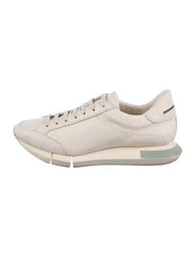 Pre-owned Paloma Barceló Leather Sneakers In Neutral
