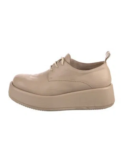 Pre-owned Paloma Barceló Leather Sneakers In Neutral