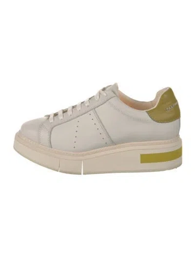 Pre-owned Paloma Barceló Leather Sneakers In White