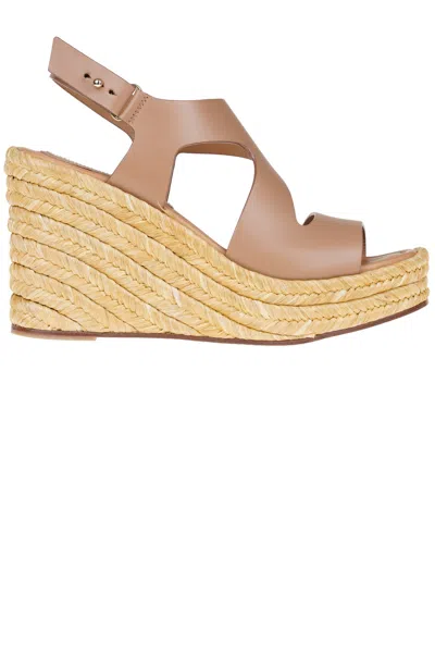 Paloma Barceló Lisa Wedge Sandals In Brown