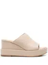 Paloma Barceló Marit 85mm Leather Mules In Neutrals