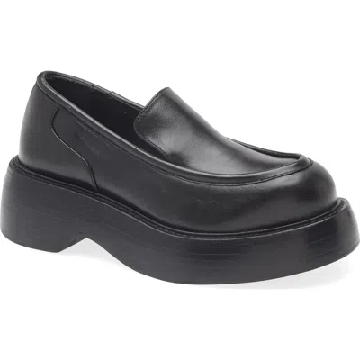 Paloma Barceló Paloma Barcelo Marron Gala Platform Loafer In Black