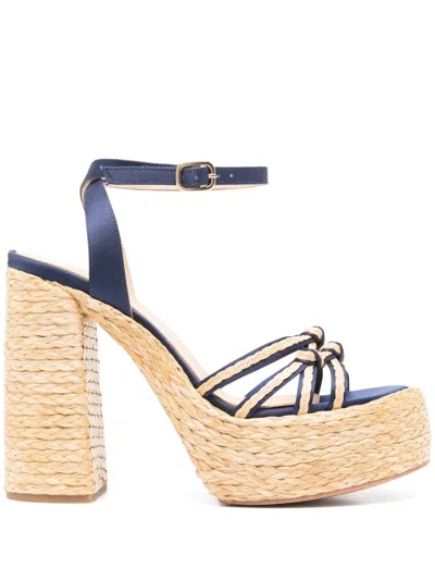 Paloma Barceló Melha 128mm Sandal In Blau