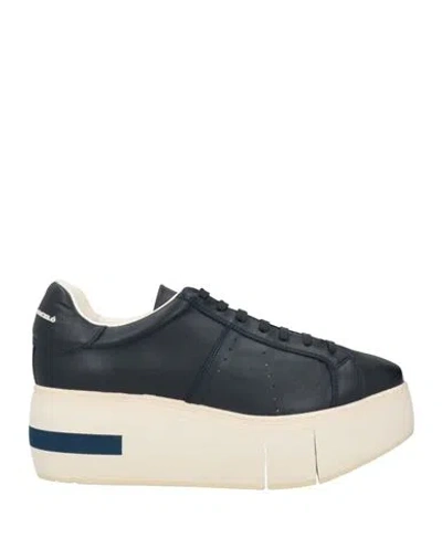 Paloma Barceló Mirande Woman Sneakers Navy Size 10 Leather In Black