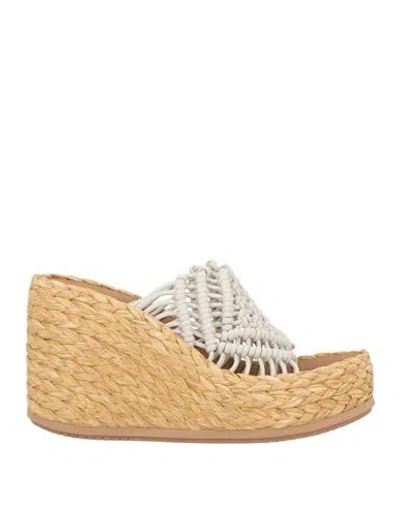 Paloma Barceló Moira Woman Espadrilles Off White Size 10 Leather