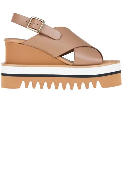 Paloma Barceló Nance Wedge Sandals In Brown