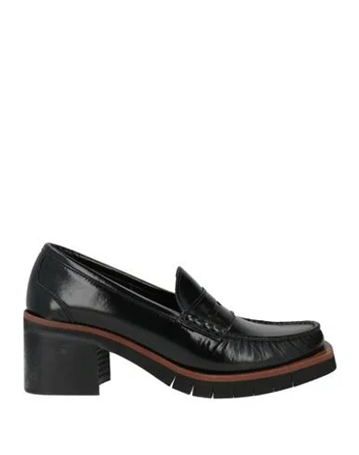 Paloma Barceló Oma Woman Loafers Black Size 8 Leather