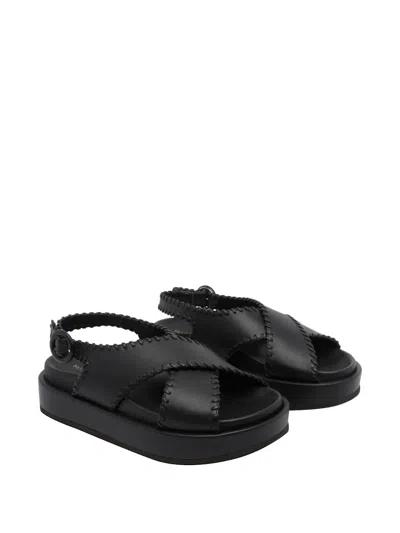 Paloma Barceló Open-toe Buckle-fastening Sandals In Black
