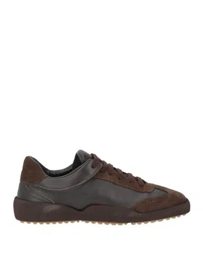 Paloma Barceló Palomitas By  Asami Woman Sneakers Chocolate Brown Size 8 Leather