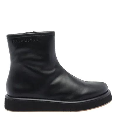 Paloma Barceló Alison Platform Zip Boots In Black
