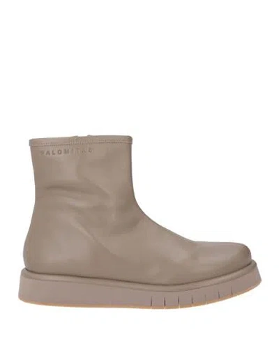 Paloma Barceló Palomitas By  Woman Ankle Boots Taupe Size 6 Leather In Neutral