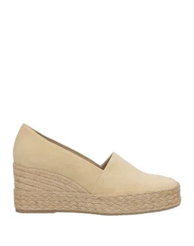 Paloma Barceló Palomitas By  Woman Espadrilles Beige Size 10 Leather In Neutral