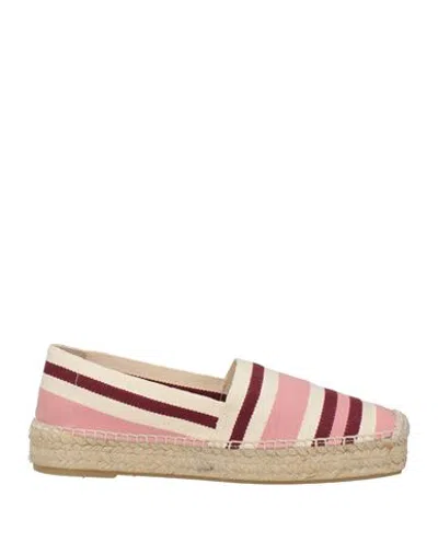 Paloma Barceló Palomitas By  Woman Espadrilles Pink Size 8 Textile Fibers In Multi