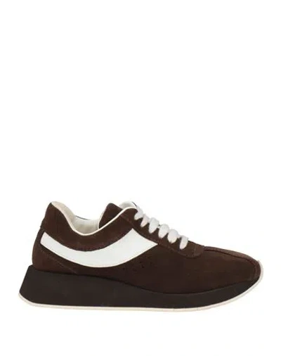 Paloma Barceló Palomitas By  Woman Sneakers Dark Brown Size 7 Leather