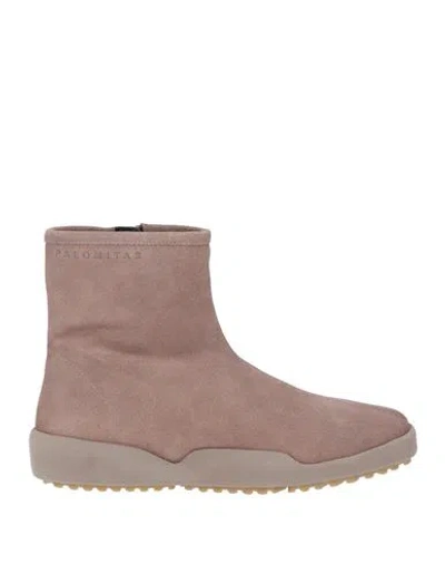 Paloma Barceló Palomitas By  Yuka Woman Ankle Boots Taupe Size 8 Leather In Neutral