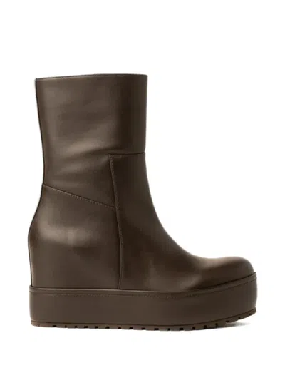 Paloma Barceló Platform Boots In Brown