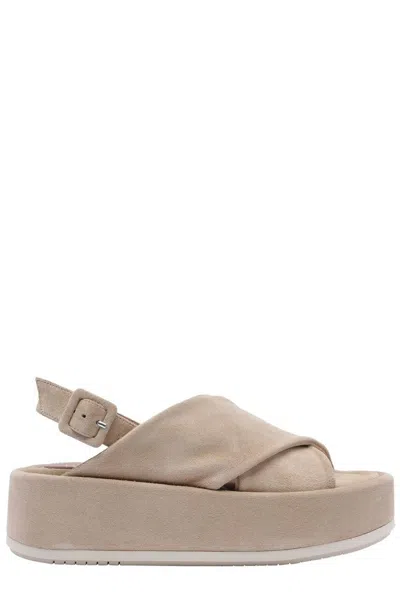 Paloma Barceló Platform Sandals In Beige