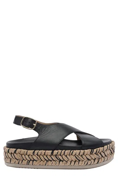Paloma Barceló Platform Sandals In Black