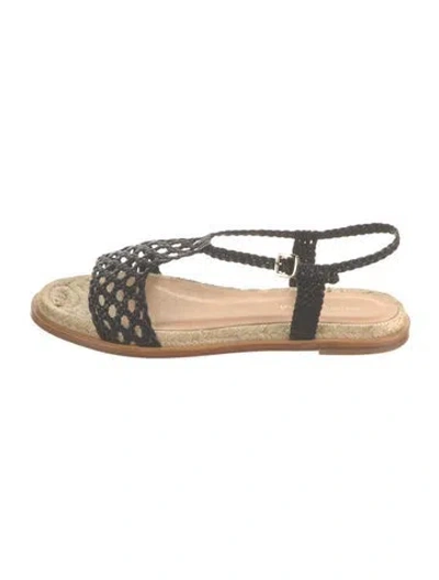 Pre-owned Paloma Barceló Raffia Sandals In Multicolor