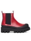 Paloma Barceló Red Leather Chelsea Boots In Red