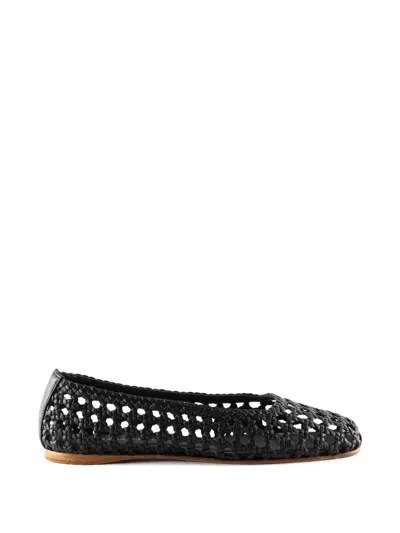 Paloma Barceló Round-toe Ballet Flats In Black