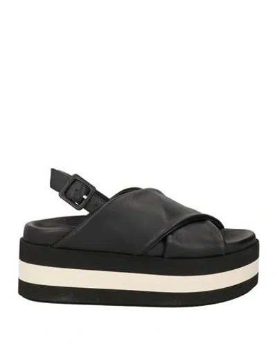 Paloma Barceló Roya Woman Sandals Black Size 9 Leather