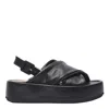 Paloma Barceló Leather Platform Sandals In Black