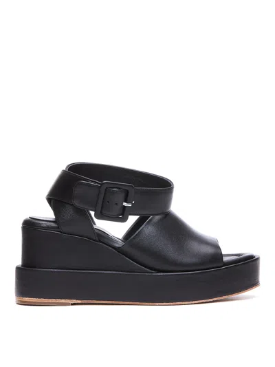 Paloma Barceló Sandals With Band And  Buckle Closure In Black