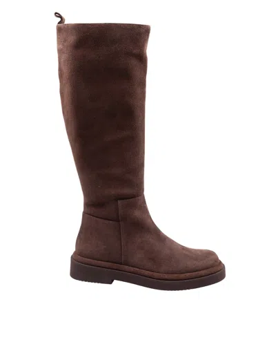 PALOMA BARCELÓ SELMA SUEDE BOOT, BROWN