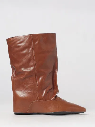 Paloma Barceló Paloma Barcelò Shoes Woman Color Leather In Brown