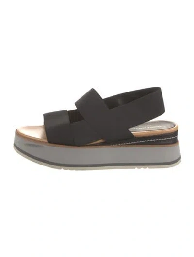 Pre-owned Paloma Barceló Slingback Sandals In Black