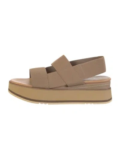 Pre-owned Paloma Barceló Slingback Sandals In Neutral