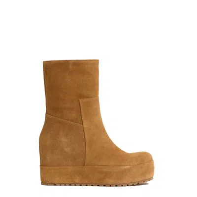 Paloma Barceló Soft Suede Ankle Boots In Brown