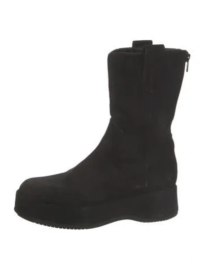 Pre-owned Paloma Barceló Suede Boots In Black