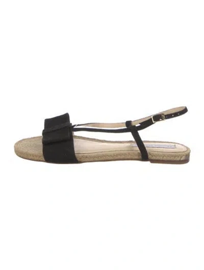 Pre-owned Paloma Barceló Suede Espadrilles In Black
