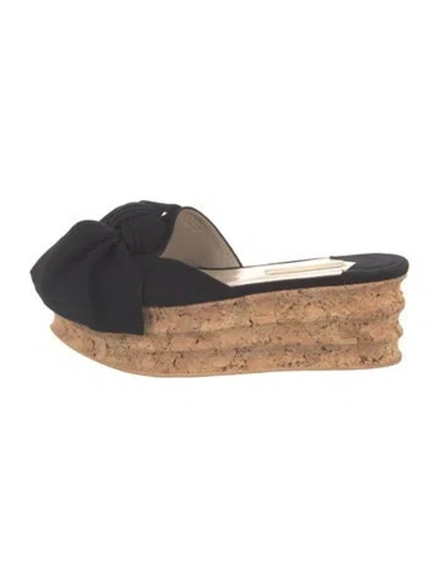 Pre-owned Paloma Barceló Suede Slides In Blue