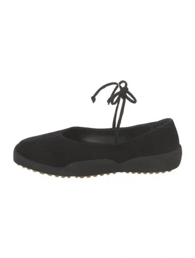 Pre-owned Paloma Barceló Suede Sneakers In Black