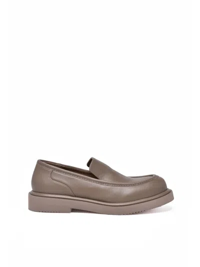 Paloma Barceló Woman Loafers Taupe Size 8 Leather In Neutral