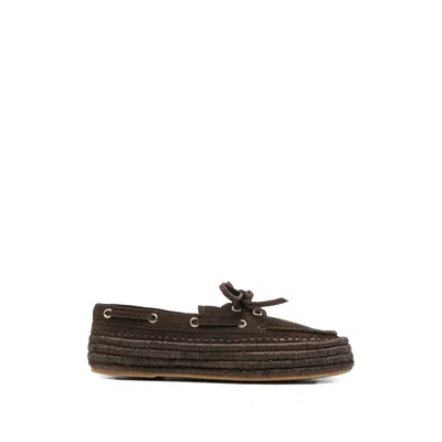 Paloma Barcelo’ Tie Detail Boat Shoes In Multi