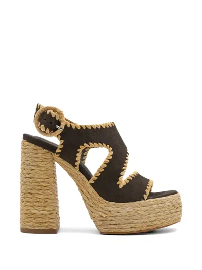 Paloma Barceló Wanda Heeled Sandals In Brown