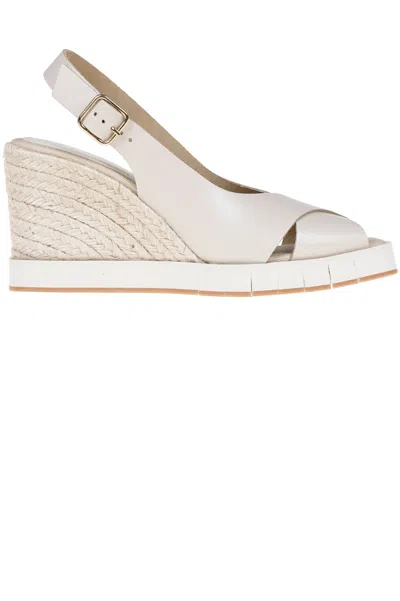 Paloma Barceló Wanda Rope Wedge Sandals In Neutral