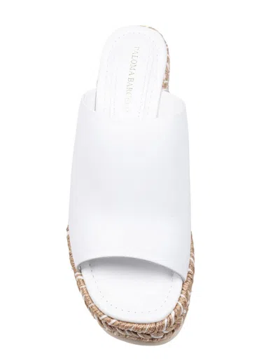 Paloma Barceló Paloma Slide Slide In Leather In White