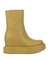 Paloma Barceló Woman Ankle Boots Lime Green Size 5 Soft Leather