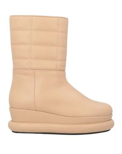 Paloma Barceló Woman Ankle Boots Apricot Size 6 Leather In Orange