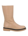 Paloma Barceló Woman Ankle Boots Beige Size 8 Leather